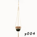 Macrame Plant Hanger – Boho Cotton Rope Hanging Planter - soilcommander