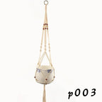 Macrame Plant Hanger – Boho Cotton Rope Hanging Planter - soilcommander