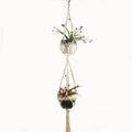 Macrame Plant Hanger – Boho Cotton Rope Hanging Planter - soilcommander