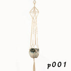 Macrame Plant Hanger – Boho Cotton Rope Hanging Planter - soilcommander