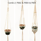 Macrame Plant Hanger – Boho Cotton Rope Hanging Planter - soilcommander