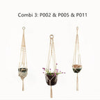 Macrame Plant Hanger – Boho Cotton Rope Hanging Planter - soilcommander