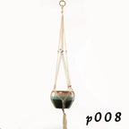 Macrame Plant Hanger – Boho Cotton Rope Hanging Planter - soilcommander