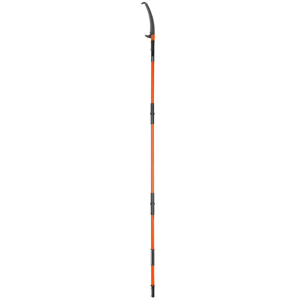 Manual Steel Blade Pole Saw Pruner with Fiberglass Handles - Extendable upto 27Ft - soilcommander