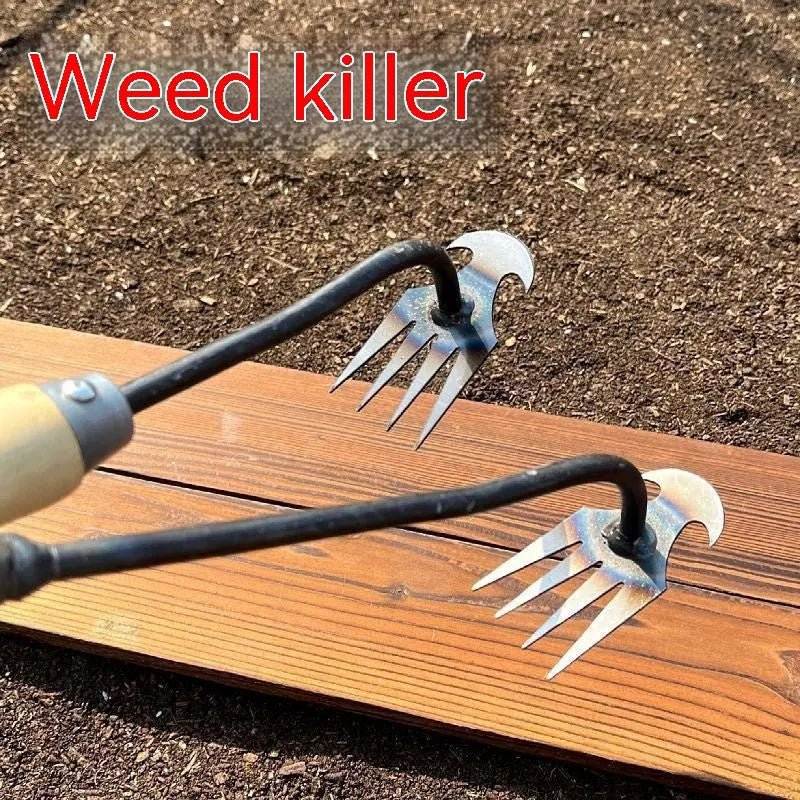 Multi - Purpose Garden Weeding & Raking Tool — Easy Soil Loosening - soilcommander