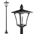 Outdoor Solar Post Lamp Sensor Dimmable LED Lantern 1.6M Tall - soilcommander