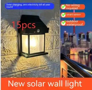 Outdoor Solar Waterproof Tungsten Induction Garden Wall Lamp - soilcommander
