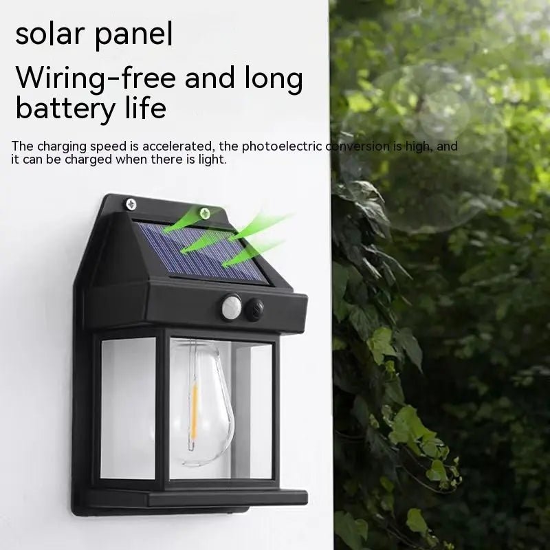 Outdoor Solar Waterproof Tungsten Induction Garden Wall Lamp - soilcommander