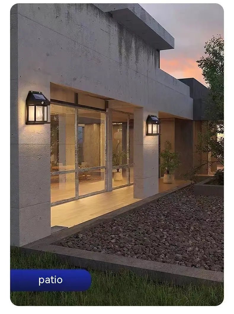 Outdoor Solar Waterproof Tungsten Induction Garden Wall Lamp - soilcommander
