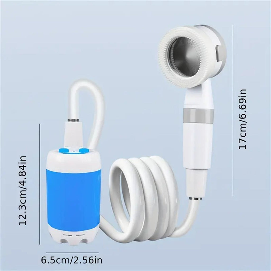 Portable Electric Camping Shower 5000mAh - soilcommander