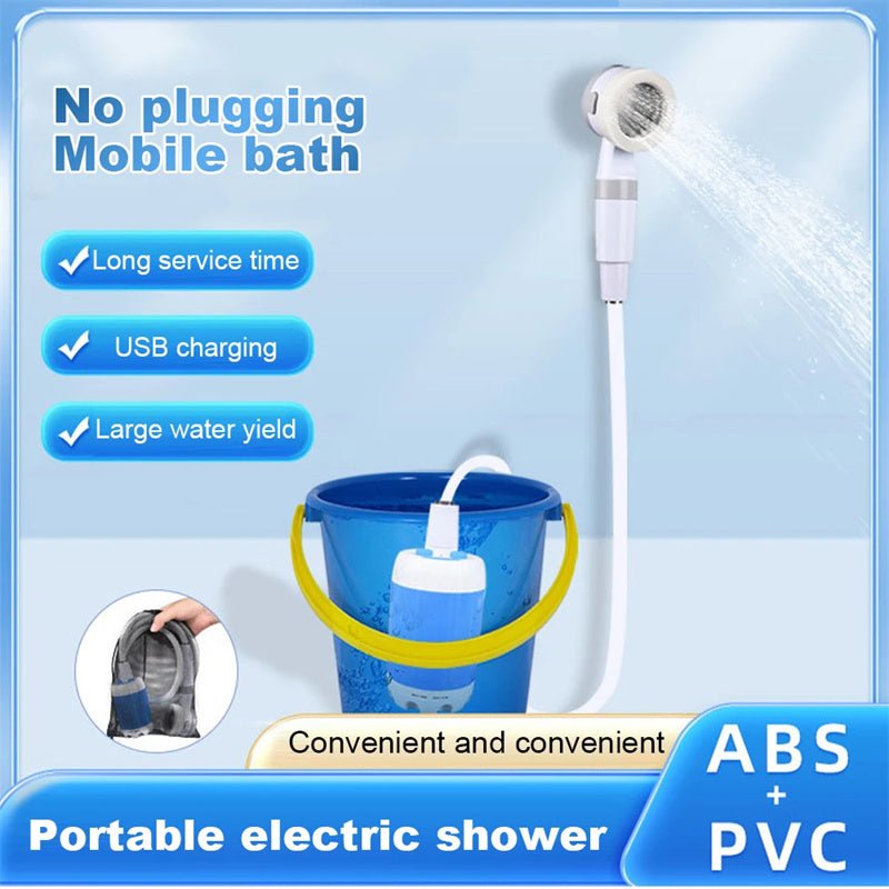 Portable Electric Camping Shower 5000mAh - soilcommander