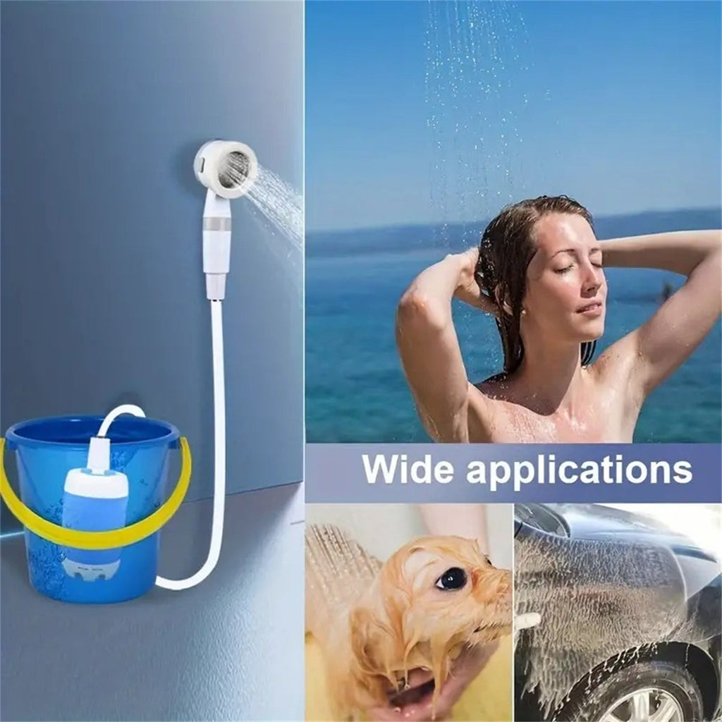 Portable Electric Camping Shower 5000mAh - soilcommander