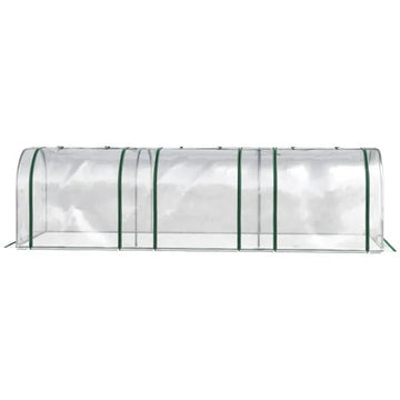 Portable Tunneled Greenhouse With 3 Zippered Doors, WaterUV Fighting PVC Cover - soilcommander