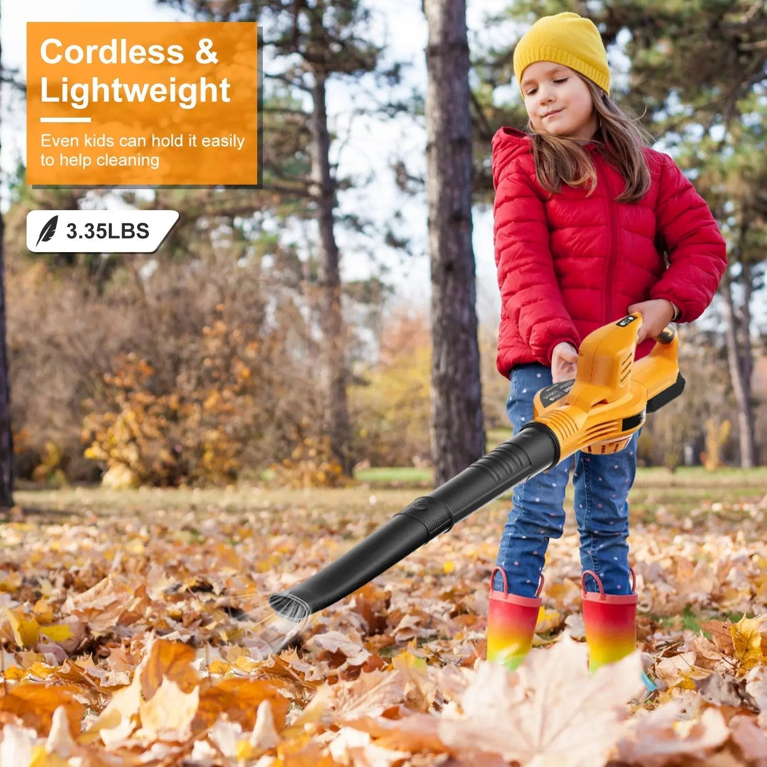 Powerful 2 - Speed Cordless Electric Leaf Blower with Dual Batteries and Charger - soilcommander