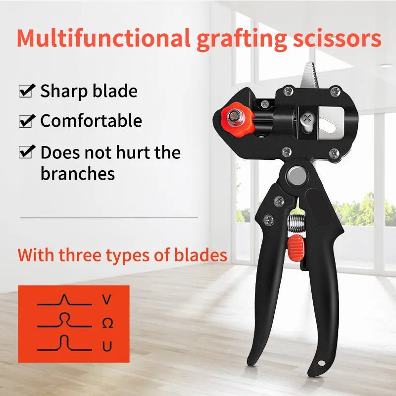 Precision Garden Grafting Pruning Shears for Fruit Tree Seedlings - soilcommander