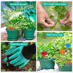 Premium 13 - Piece Heavy - Duty Aluminum Alloy Gardening Tool Set With Bag - soilcommander