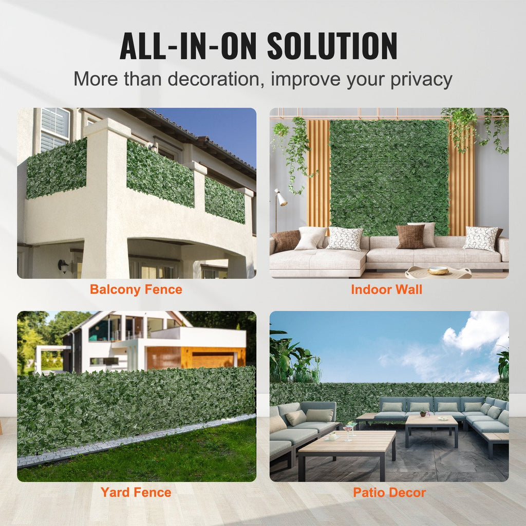 Premium Artificial Ivy Privacy Fence Panel - 1.5m x 2.5m - soilcommander