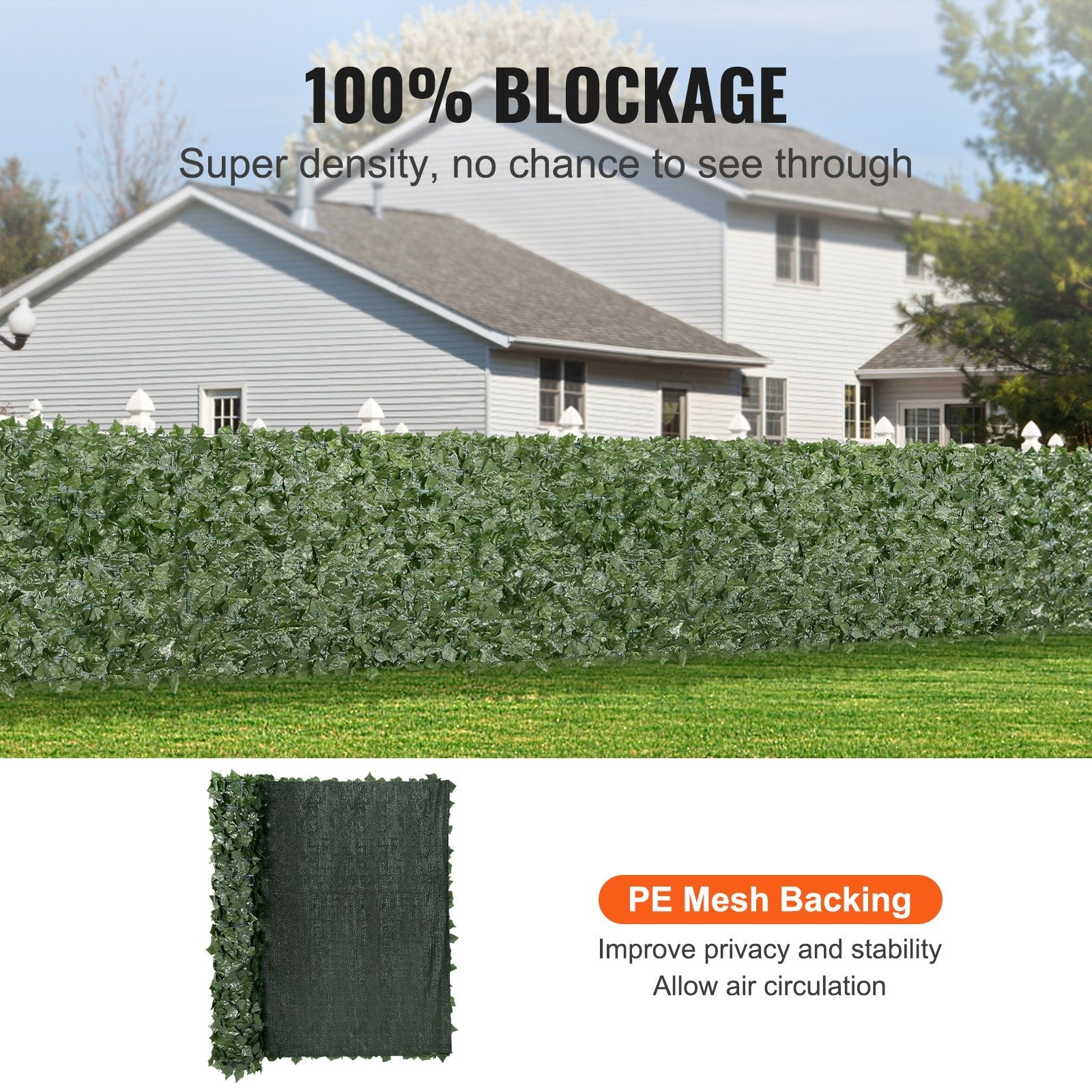 Premium Artificial Ivy Privacy Fence Panel - 1.5m x 2.5m - soilcommander
