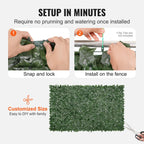Premium Artificial Ivy Privacy Fence Panel - 1.5m x 2.5m - soilcommander