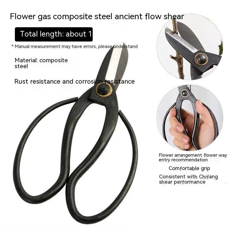 Premium Sharp Garden Scissors Tool With Ergonomic & Non - Slip Handle - soilcommander