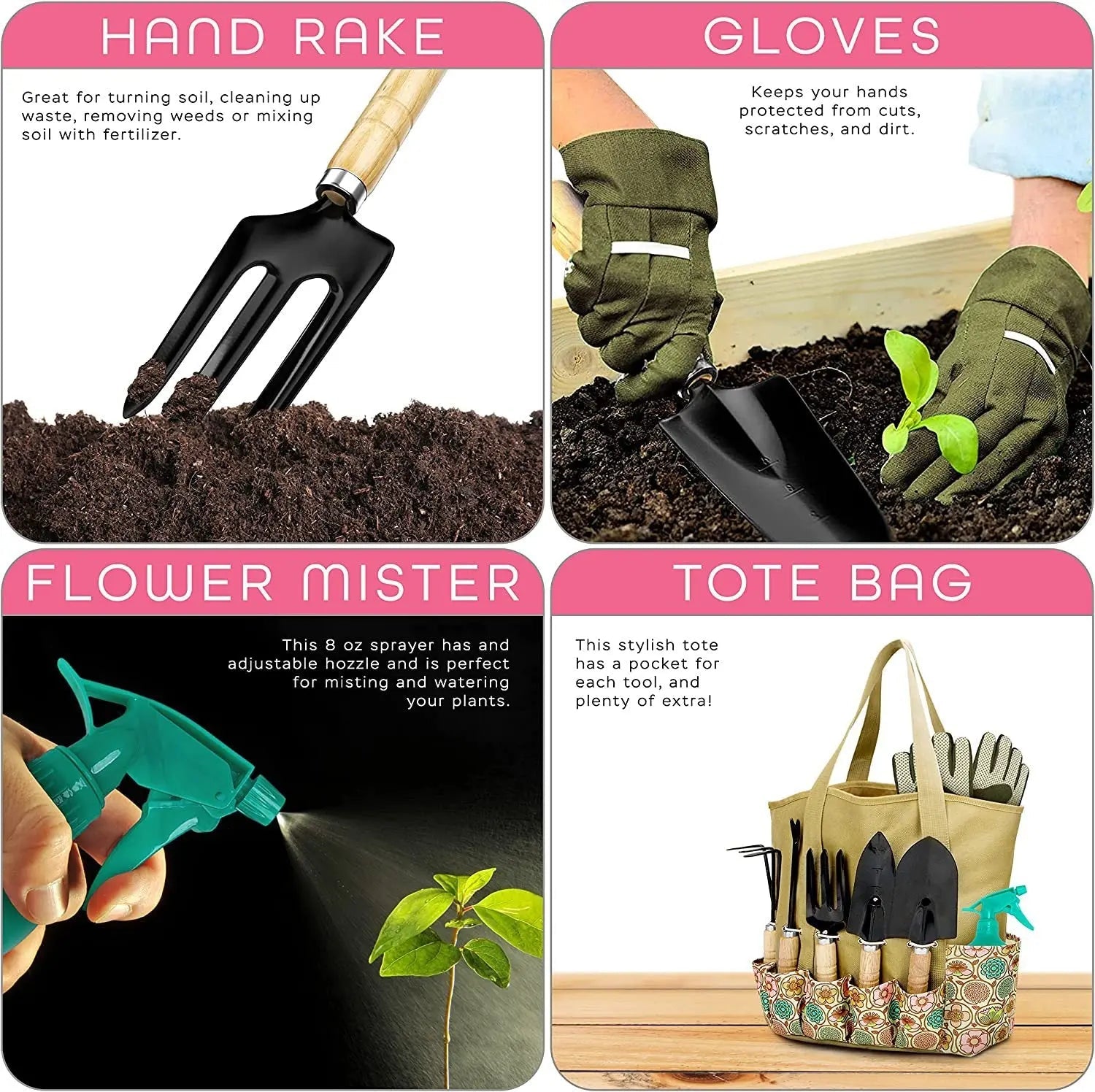 Premium Stainless Steel Gardening Tools Kit – Grow, Dig, Plant with Ease - soilcommander