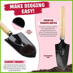 Premium Stainless Steel Gardening Tools Kit – Grow, Dig, Plant with Ease - soilcommander