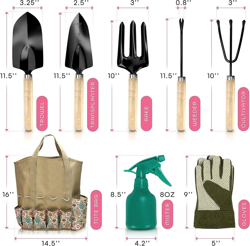 Premium Stainless Steel Gardening Tools Kit – Grow, Dig, Plant with Ease - soilcommander