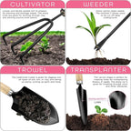 Premium Stainless Steel Gardening Tools Kit – Grow, Dig, Plant with Ease - soilcommander