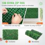 Premium UV Resistant Boxwood Hedge Panels 24 Pack 64 Sq Ft - soilcommander