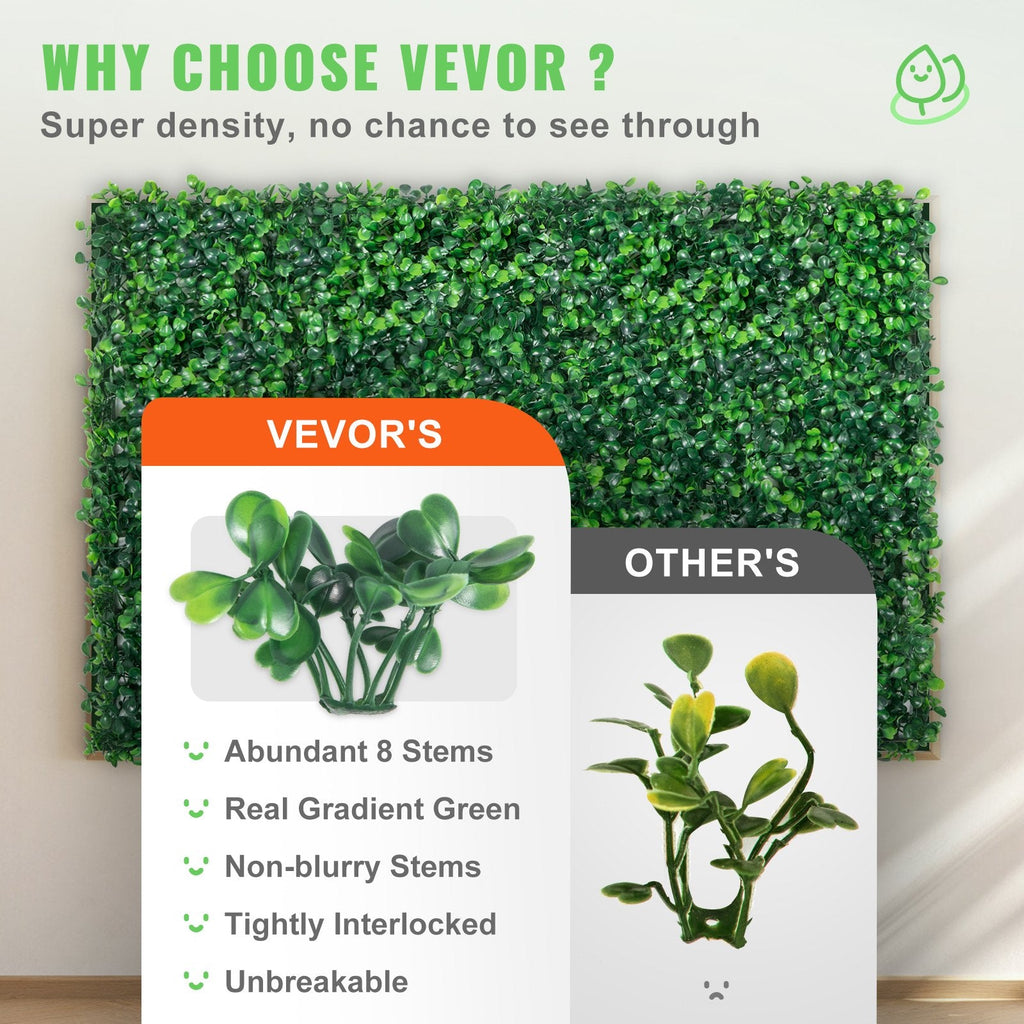 Premium UV Resistant Boxwood Hedge Panels 24 Pack 64 Sq Ft - soilcommander