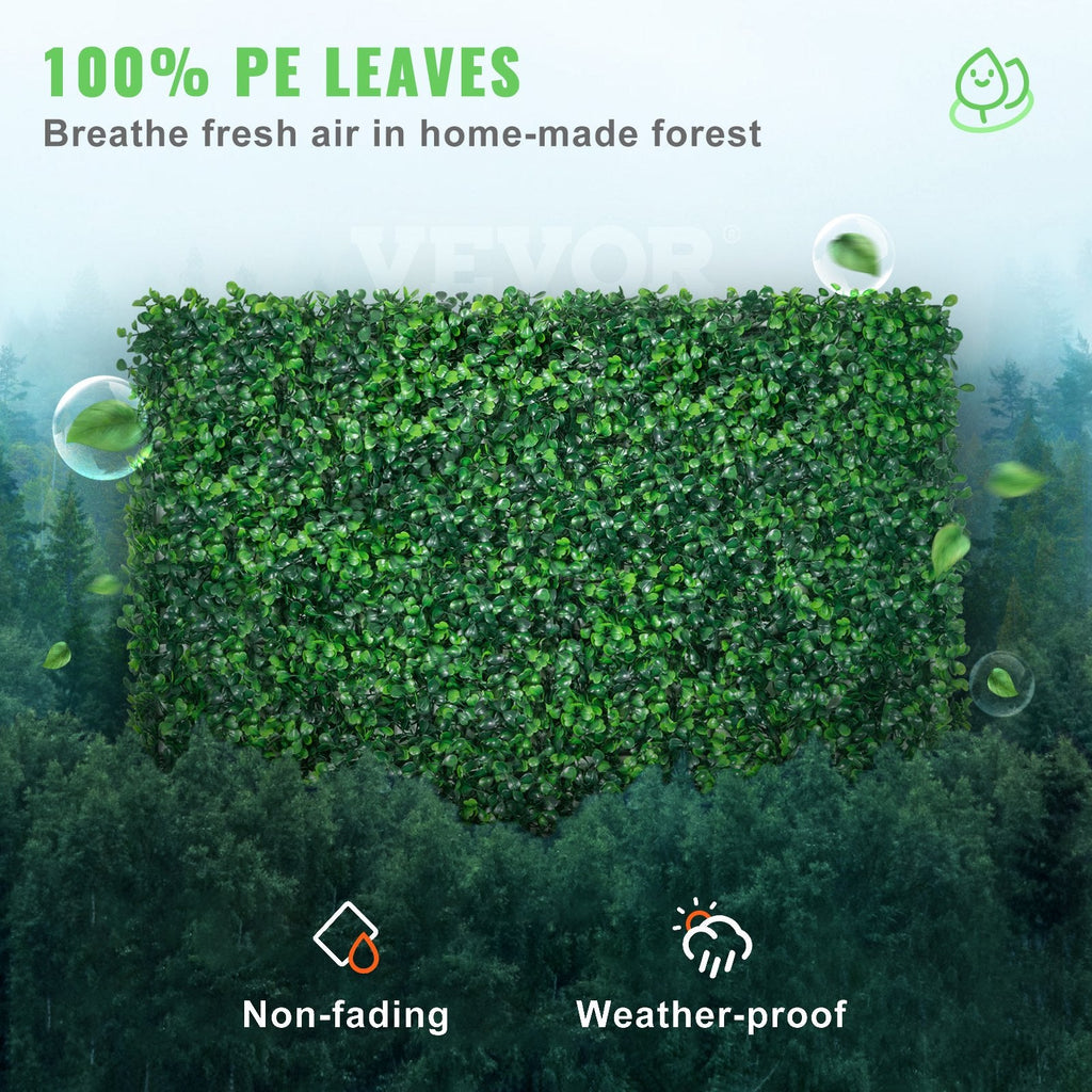 Premium UV Resistant Boxwood Hedge Panels 24 Pack 64 Sq Ft - soilcommander
