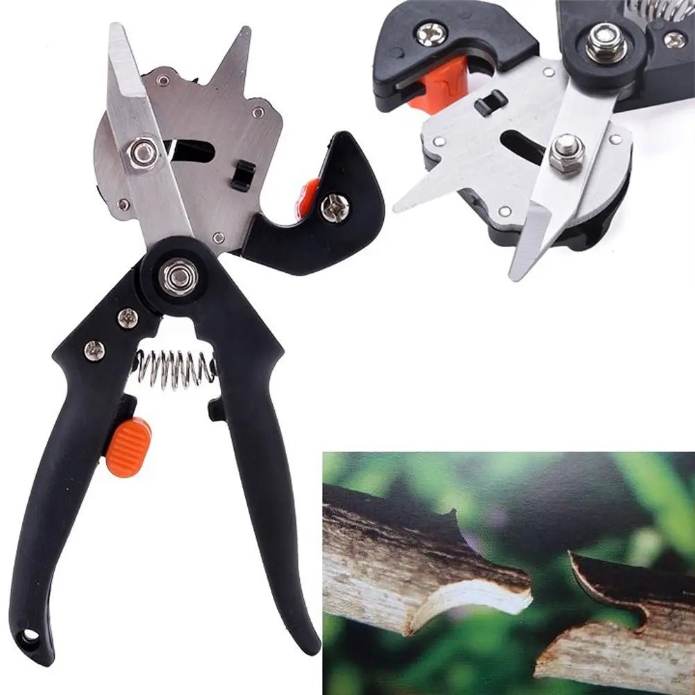 Professional 2 - in - 1 Garden Grafting Tool and Fruit Tree & Pruning Shears - soilcommander