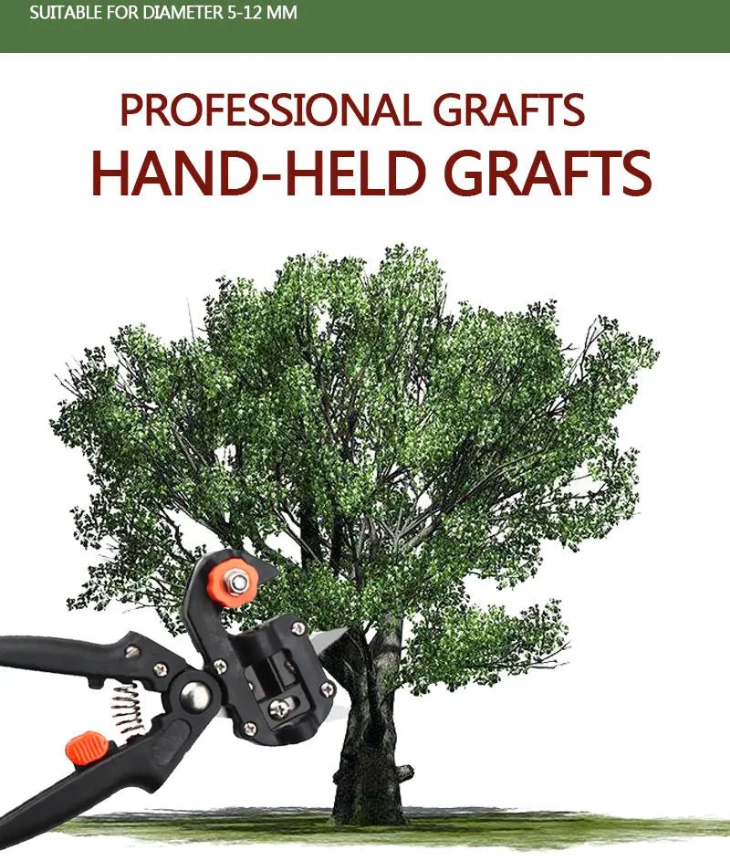 Professional 2 - in - 1 Garden Grafting Tool and Fruit Tree & Pruning Shears - soilcommander