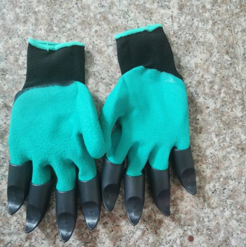 Puncture Resistant Garden Weeding Gloves with Long Aluminium Prongs - soilcommander