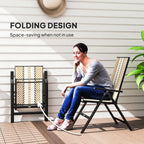 Rattan Reclining Garden Chairs - Orange - soilcommander