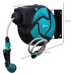 Retractable Garden Hose Reel – 10m Wall Mounted Auto Rewind - soilcommander