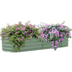 Safe - Edge Galvanised Raised Garden Bed | Metal Planter Box - soilcommander
