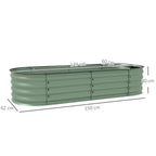 Safe - Edge Galvanised Raised Garden Bed | Metal Planter Box - soilcommander