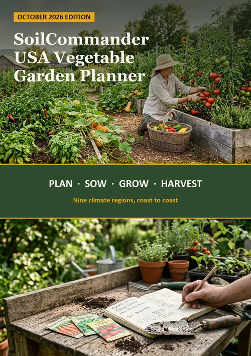SoilCommander USA Vegetable Garden Planner, October 2026 Edition — printable PDF cover