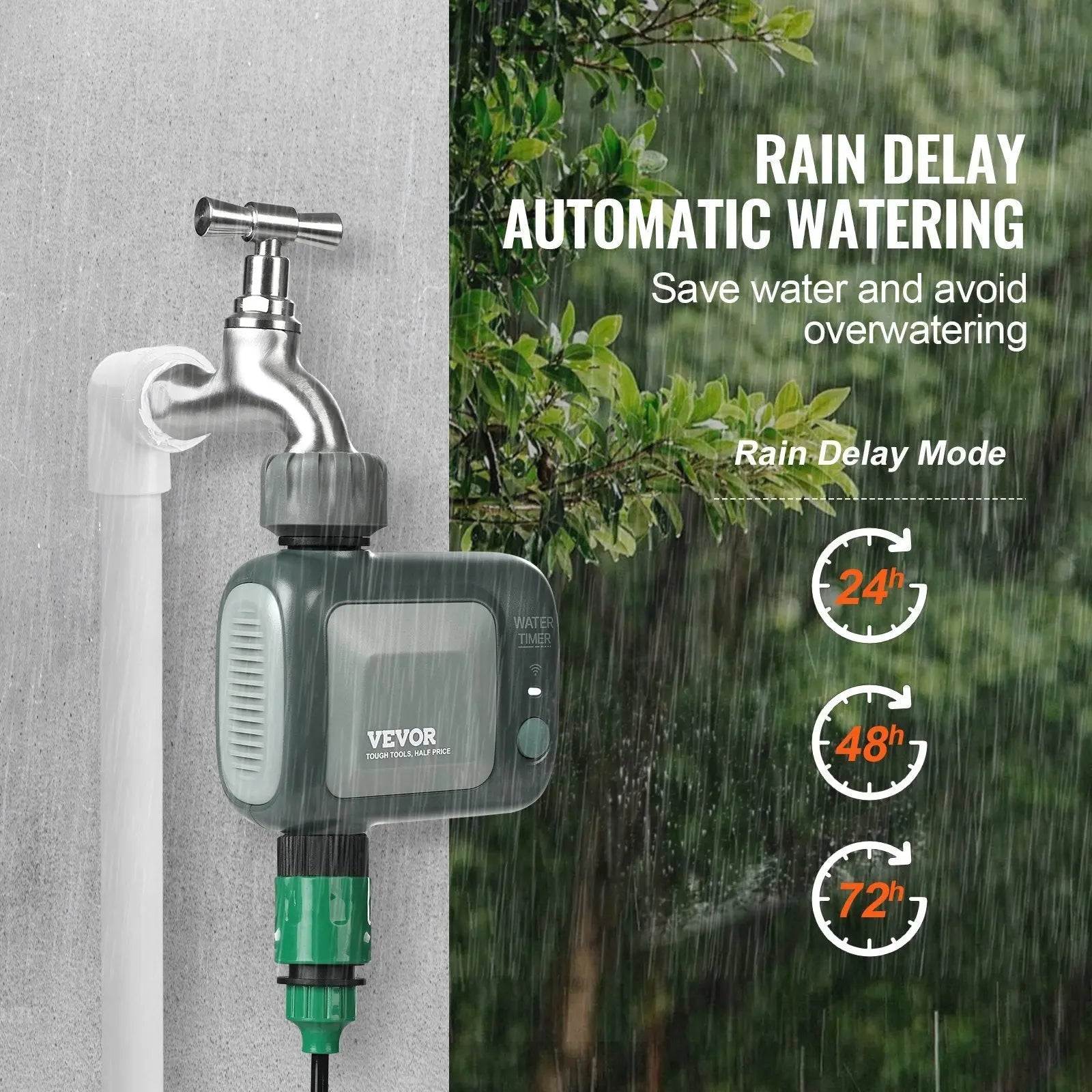 Smart WiFi IPX6 Garden Sprinkler Timer works with Alexa & Google - soilcommander