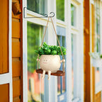 Smiling Swing Face Hanging Planter Pot for Balcony Gardens - soilcommander