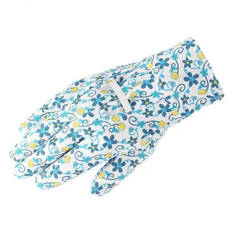 Soft and Comfortable Printed Protective Gloves for Gardening