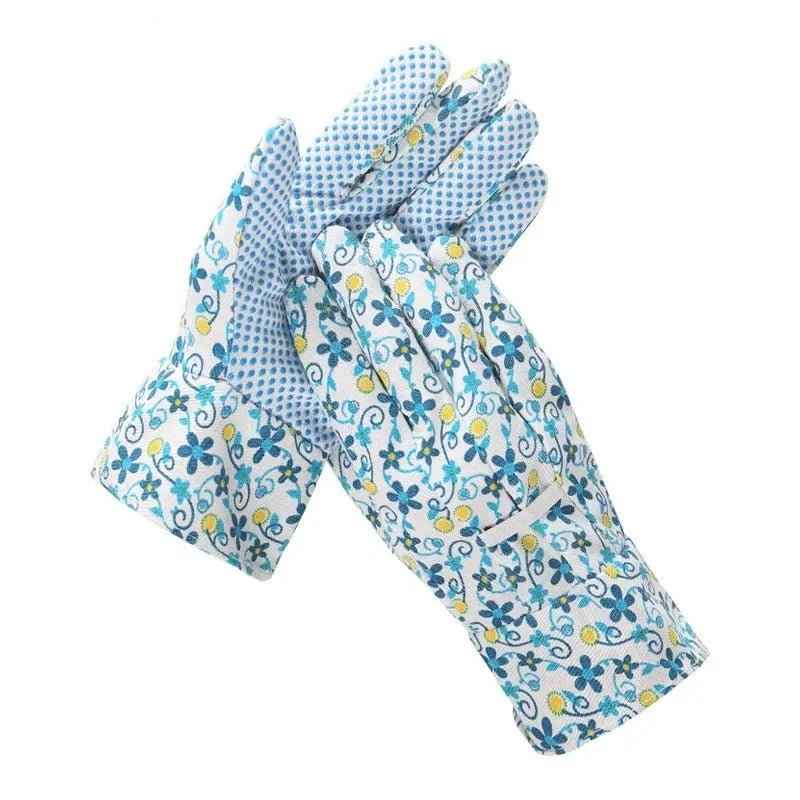 Soft and Comfortable Printed Protective Gloves for Gardening