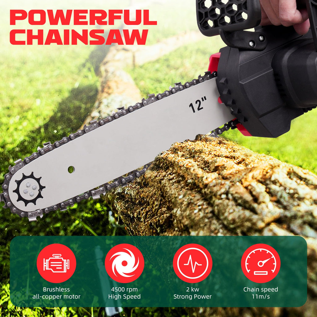 SoilCommander 12 - Inch Cordless Chainsaw 21V - soilcommander