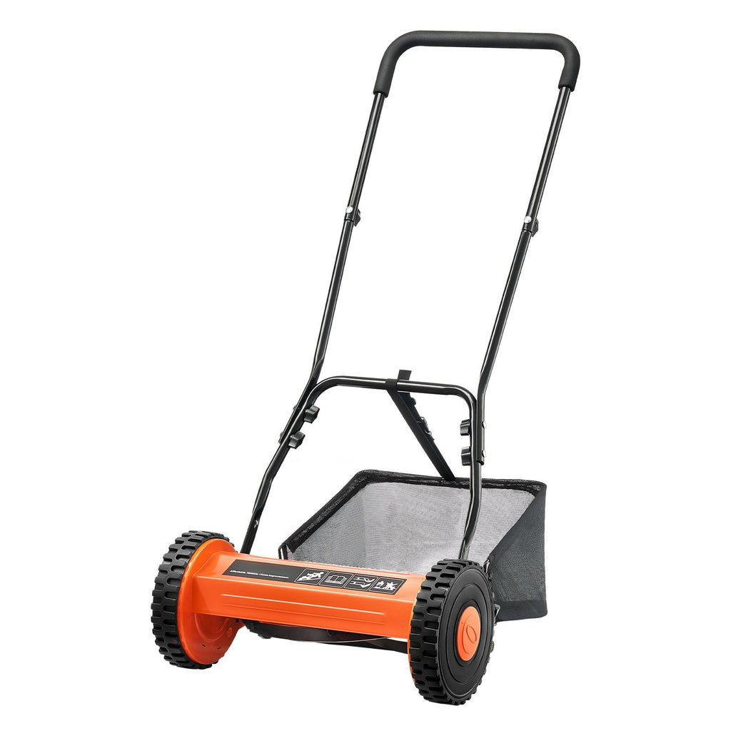 SoilCommander 14 - Inch Push Reel Lawn Mower, 5 - Blade Eco Mower - soilcommander