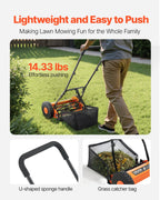 SoilCommander 14 - Inch Push Reel Lawn Mower, 5 - Blade Eco Mower - soilcommander