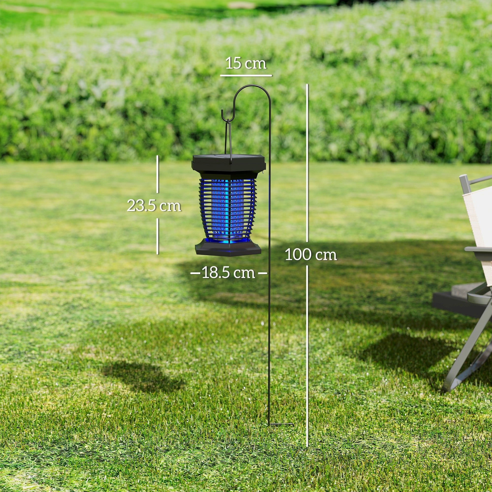 Solar 2 - in - 1 Bug Zapper & Garden Lantern | Solar & USB Rechargeable - soilcommander