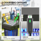 Solar 2 - in - 1 Bug Zapper & Garden Lantern | Solar & USB Rechargeable - soilcommander