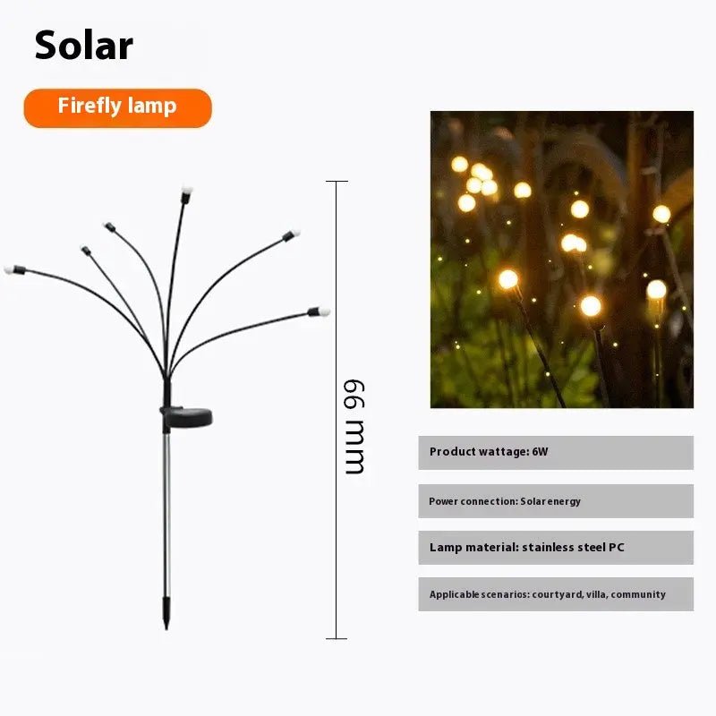 Solar Firefly Villa Outdoor Waterproof Garden Lamp - soilcommander