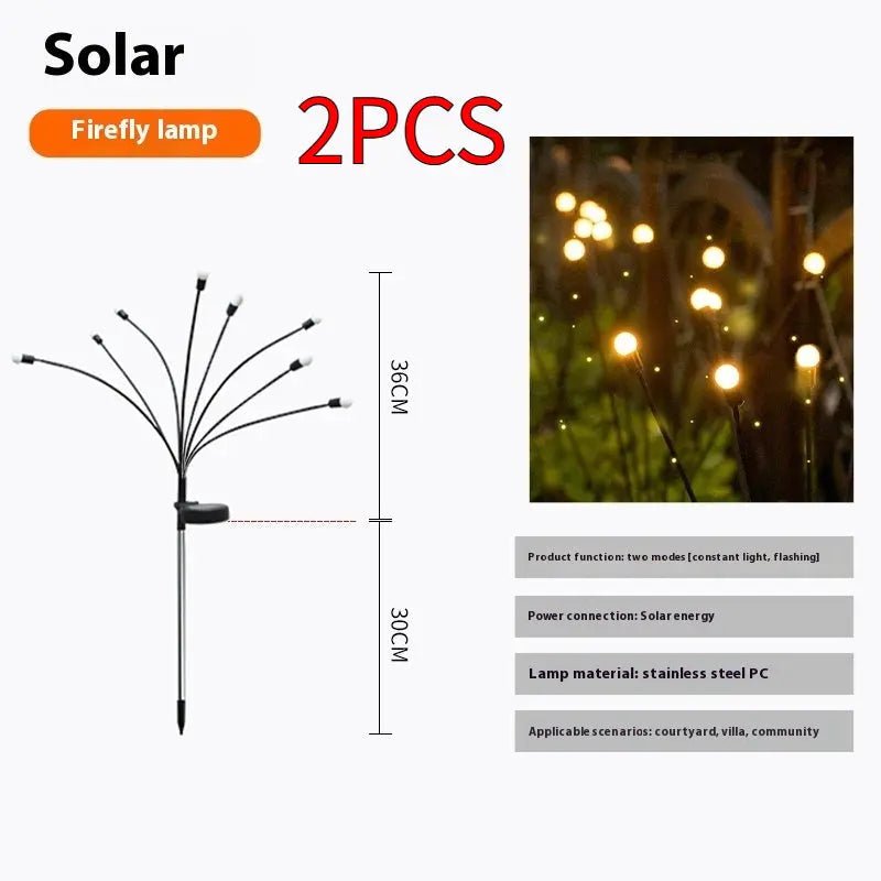 Solar Firefly Villa Outdoor Waterproof Garden Lamp - soilcommander